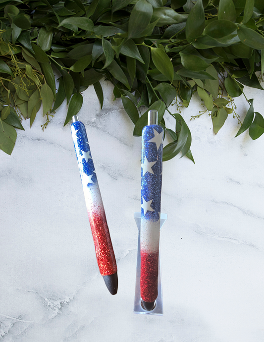 4th Of July Star Glitter Pen