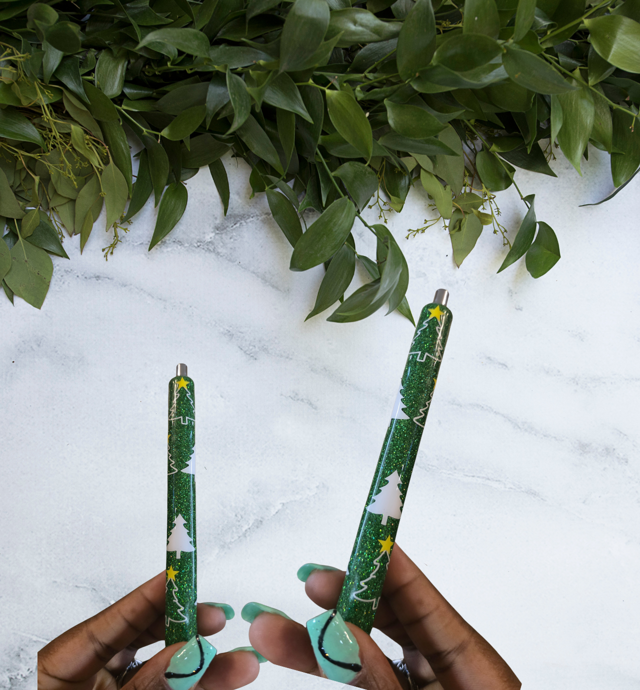 Christmas Tree Glitter Pen