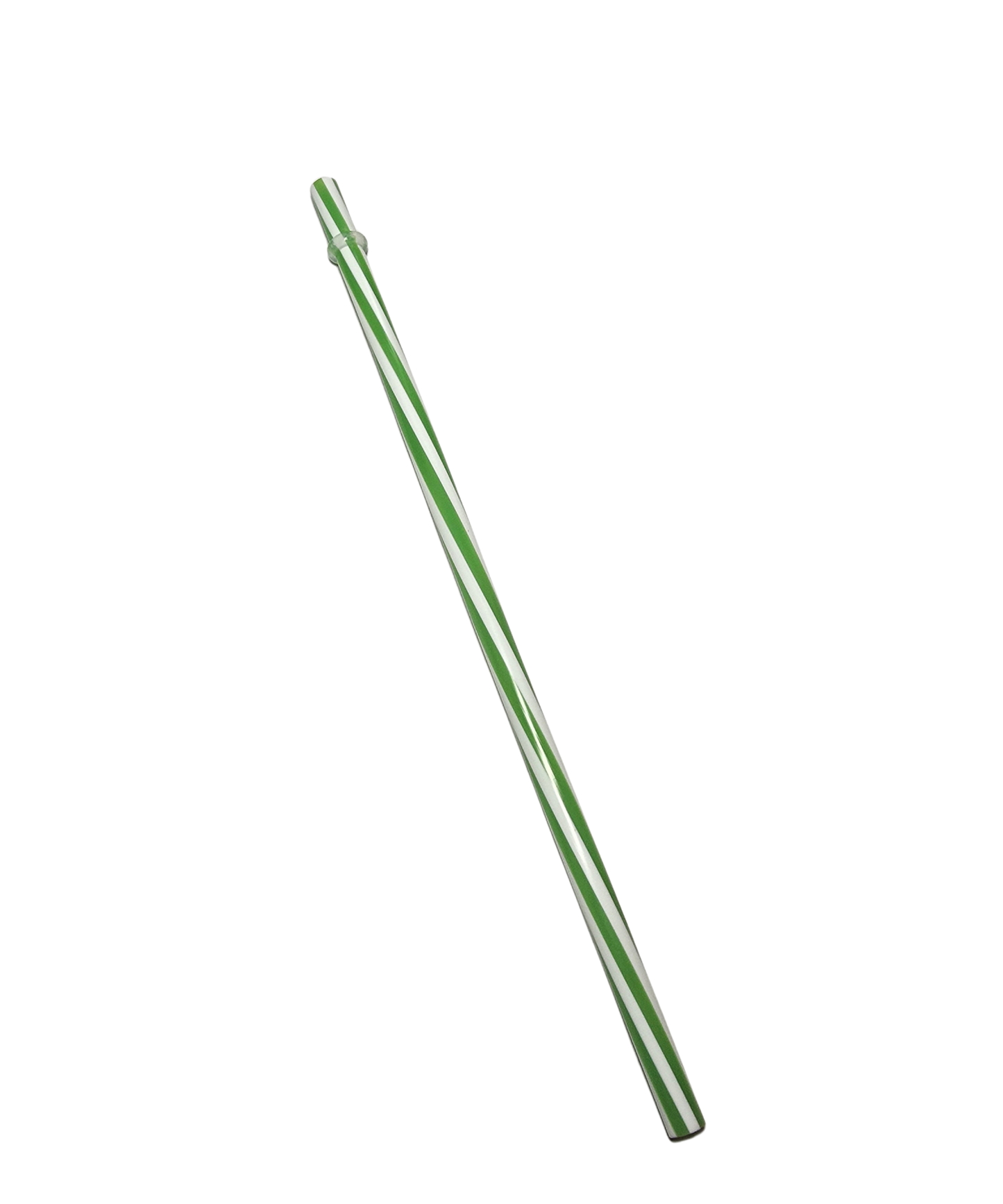 Green Stripe Straw