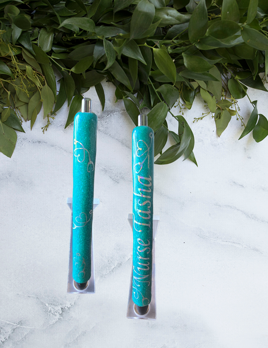 Personalized Nurse Glitter Pen