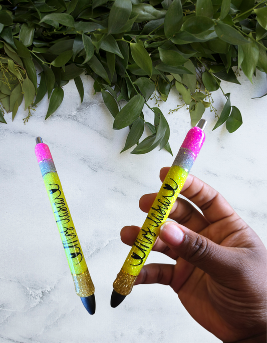 Pencil Glitter Pen