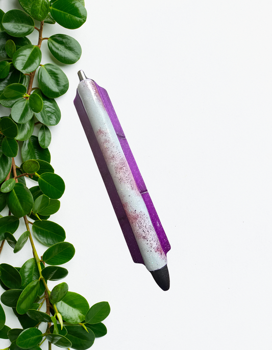Rose Gold Marble Glitter Pen
