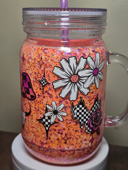 Checkered Mama Western Tumbler