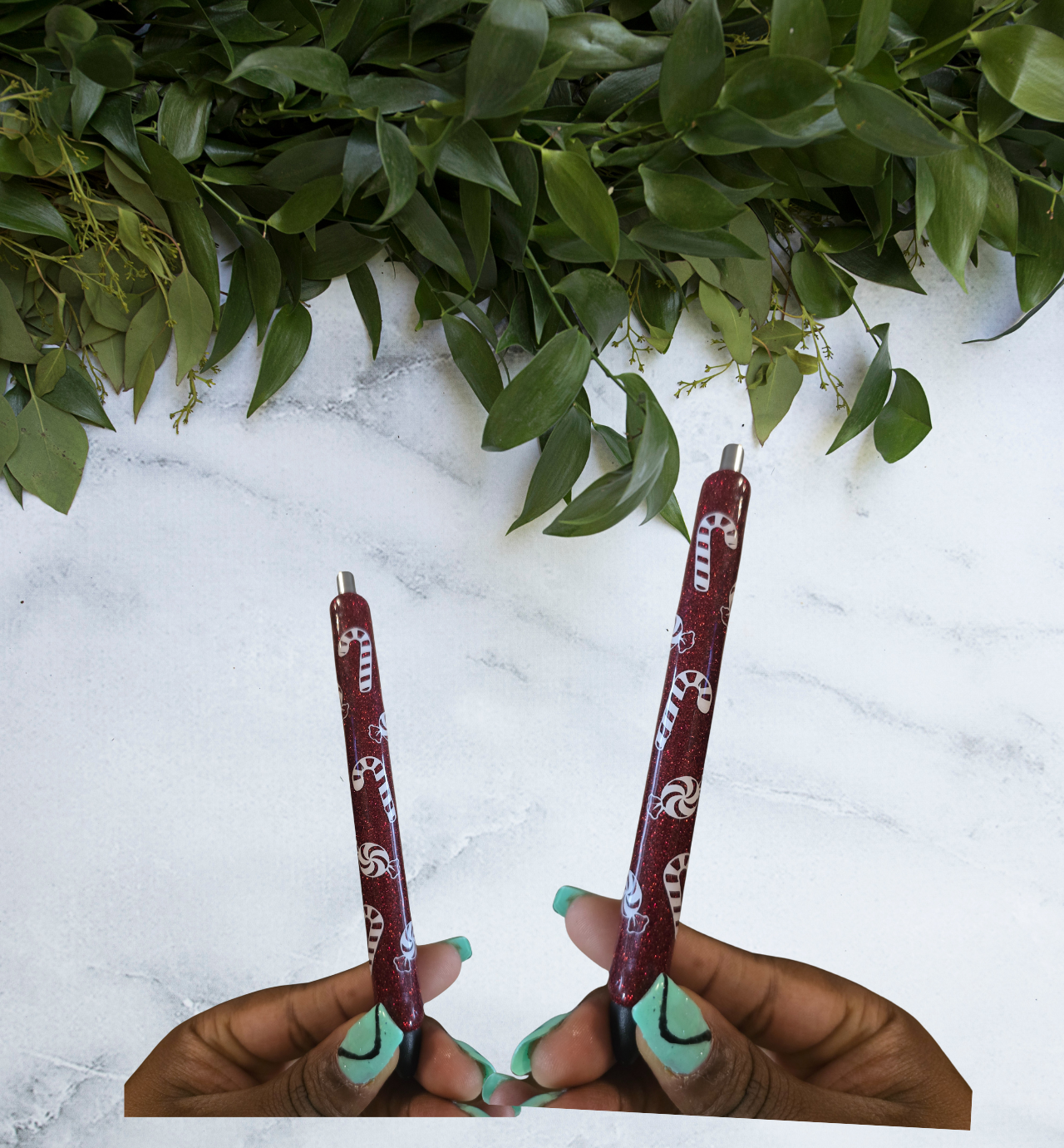 CandyCane Glitter Pen