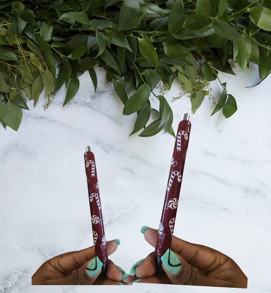CandyCane Glitter Pen