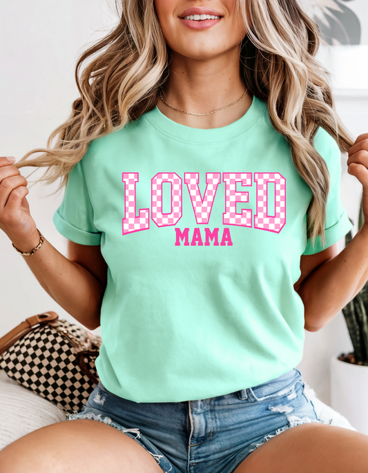 Checkered Loved Mama