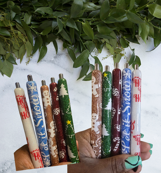 Christmas Glitter Pen Set