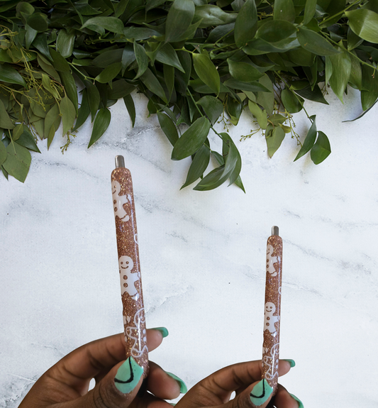 Gingerbread Man Glitter Pen