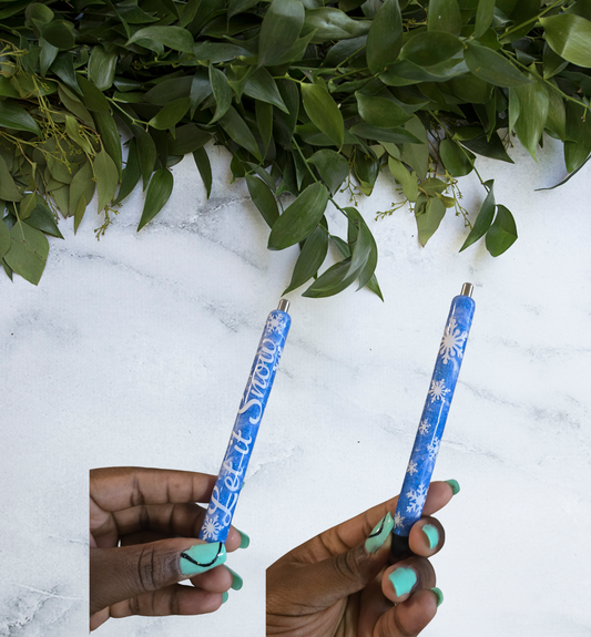 Let it Snow Glitter Pen