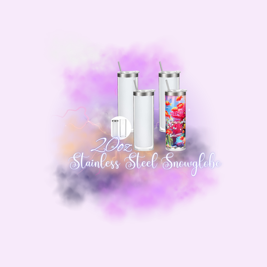 20oz Stainless Steel Snowglobe Tumbler